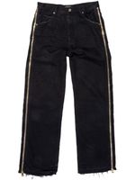 Purple Brand P018 zip-embellished wide-leg jeans - Noir - thumbnail