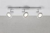 Plafondspot wit Modern &apos;Eik&apos; Nordlux 3 spots modern wit GU10 fitting 450mm