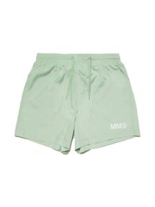 MM6 Maison Margiela Kids short de bain à lien de resserrage - Vert