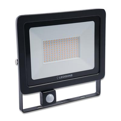 LED-bouwlamp met sensor Cavona 100W warm-wit