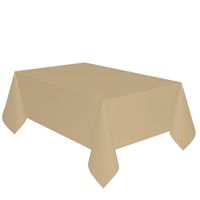Papieren tafelkleden/tafellakens decoratie goud 137 x 274 cm - thumbnail