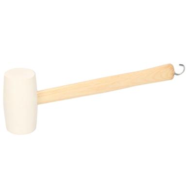 Rubberen hamer - met haringtrekker haak - 27 cm - campinghamer - haring hamer