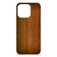 iPhone 16 Pro Max | Bumper Hoesje | Donker Hout