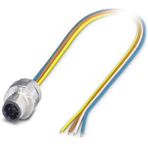 Phoenix Contact 1552256 Sensor/actuator inbouwconnector M12 Aantal polen (sensoren): 4 Stekker, inbouw 0.50 m 1 stuk(s)