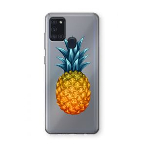 Grote ananas: Samsung Galaxy A21s Transparant Hoesje