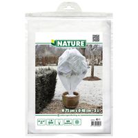 Plantenhoes - 3x stuks - H75 x D48 cm - wit - anti-vorst planten beschermhoes   - - thumbnail