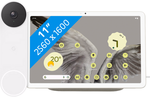 Google Pixel Tablet 256GB Wifi Creme en Dock met Speaker + Nest Doorbell Battery