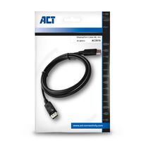 Kabel ACT DisplayPort 1.4 8K M-M 2 meter zwart - thumbnail