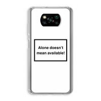 Alone: Xiaomi Poco X3 Pro Transparant Hoesje