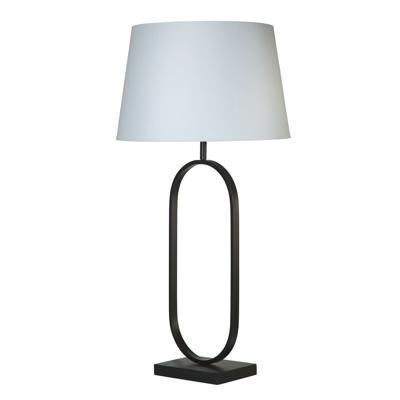 Searchlight TafellampModish zwart met witte kap - EU94101WH