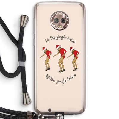 Jingle Ladies: Motorola Moto G6 Transparant Hoesje met koord