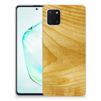 Samsung Galaxy Note 10 Lite | Bumper Hoesje | Licht Hout