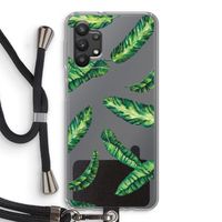 Lange bladeren: Samsung Galaxy A32 5G Transparant Hoesje met koord