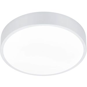 LED Plafondlamp - Plafondverlichting - Trion Wilson - 28W - Aanpasbare Kleur - Dimbaar - Rond - Mat Wit - Aluminium