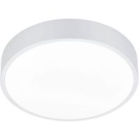 LED Plafondlamp - Plafondverlichting - Trion Wilson - 28W - Aanpasbare Kleur - Dimbaar - Rond - Mat Wit - Aluminium