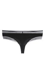 ERES Vœux satin tanga briefs - Noir