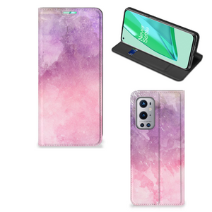 Bookcase OnePlus 9 Pro Pink Purple Paint