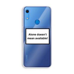 Alone: Huawei Y6s Transparant Hoesje
