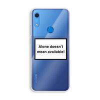 Alone: Huawei Y6s Transparant Hoesje
