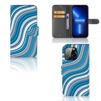 iPhone 13 Pro | Telefoon Hoesje | Waves Blue | Portemonnee hoesje