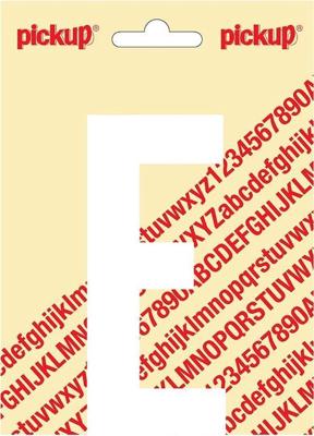 Plakletter Nobel Sticker witte letter E - Pickup