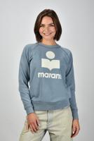 Marant Etoile trui Millyny SW0160FA-C3M07E slate blue/ecru