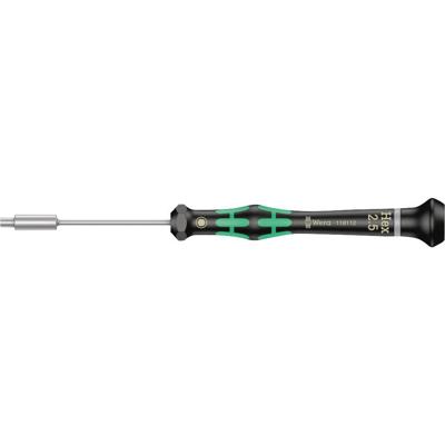 Elektronica en fijnmechanica Dopschroevendraaier Wera 2069 Sleutelbreedte (metrisch): 2.5 mm