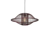 GOOD&MOJO Hanglamp 'Maui' Bamboe, 70cm, kleur Burgundy