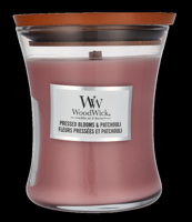 Woodwick Pressed Blooms & Patchouli Medium Hourglass Candle 0