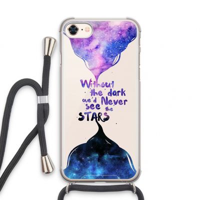 Stars quote: iPhone 7 Transparant Hoesje met koord