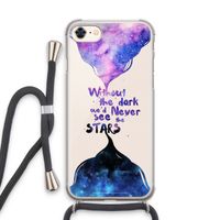 Stars quote: iPhone 7 Transparant Hoesje met koord