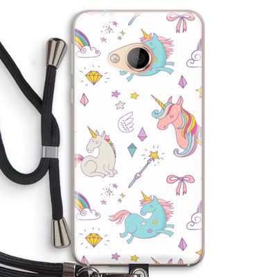 Fantasiewereld: HTC U Play Transparant Hoesje met koord
