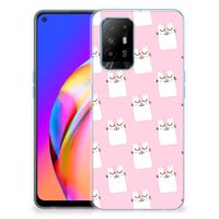 OPPO A94 5G | Reno5 Z TPU Hoesje Sleeping Cats