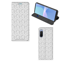 Sony Xperia 10 III Hoesje met Magneet Stripes Dots