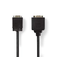 VGA-kabel | VGA male - 2x VGA female | 0,2 m | Zwart