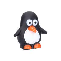 Rubber badeendje/pinguin - Classic zwart - badkamer fun artikelen - size 6 cm - kunststof   -