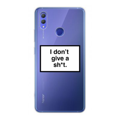 Don't give a shit: Honor Note 10 Transparant Hoesje