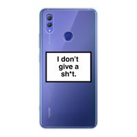 Don't give a shit: Honor Note 10 Transparant Hoesje