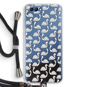 Zwanen: Honor 10 Transparant Hoesje met koord