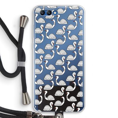 Zwanen: Honor 10 Transparant Hoesje met koord