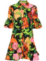 La DoubleJ robe-chemise Choux à imprimé floral - Orange