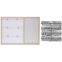 Memo bord/fotolijst met 145 cijfers/letters 57 x 41 cm   - - thumbnail