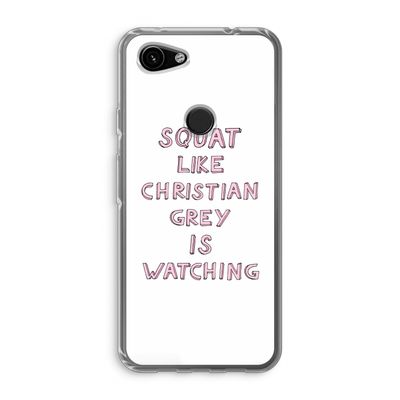 Christian Grey: Google Pixel 3a Transparant Hoesje