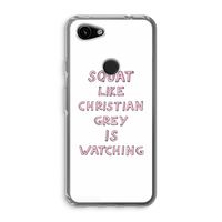 Christian Grey: Google Pixel 3a Transparant Hoesje
