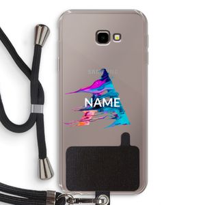 Abstract Spectrum: Samsung Galaxy J4 Plus Transparant Hoesje met koord
