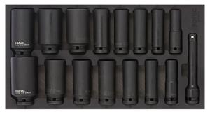 Sonic Krachtdoppenset 1/2", SFS 1/3 Lang 16-delig 301603