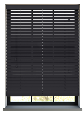 Sunwood PVC jaloezie met koord - zwart