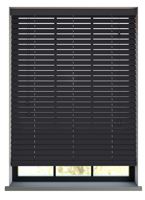 Sunwood PVC jaloezie met koord - zwart