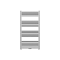 Belrad - CV-Handdoekradiator - Gun Metal - 1600x600 mm - 557 Watt