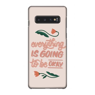 Optimistic flower girl: Samsung Galaxy S10 4G Volledig Geprint Hoesje
